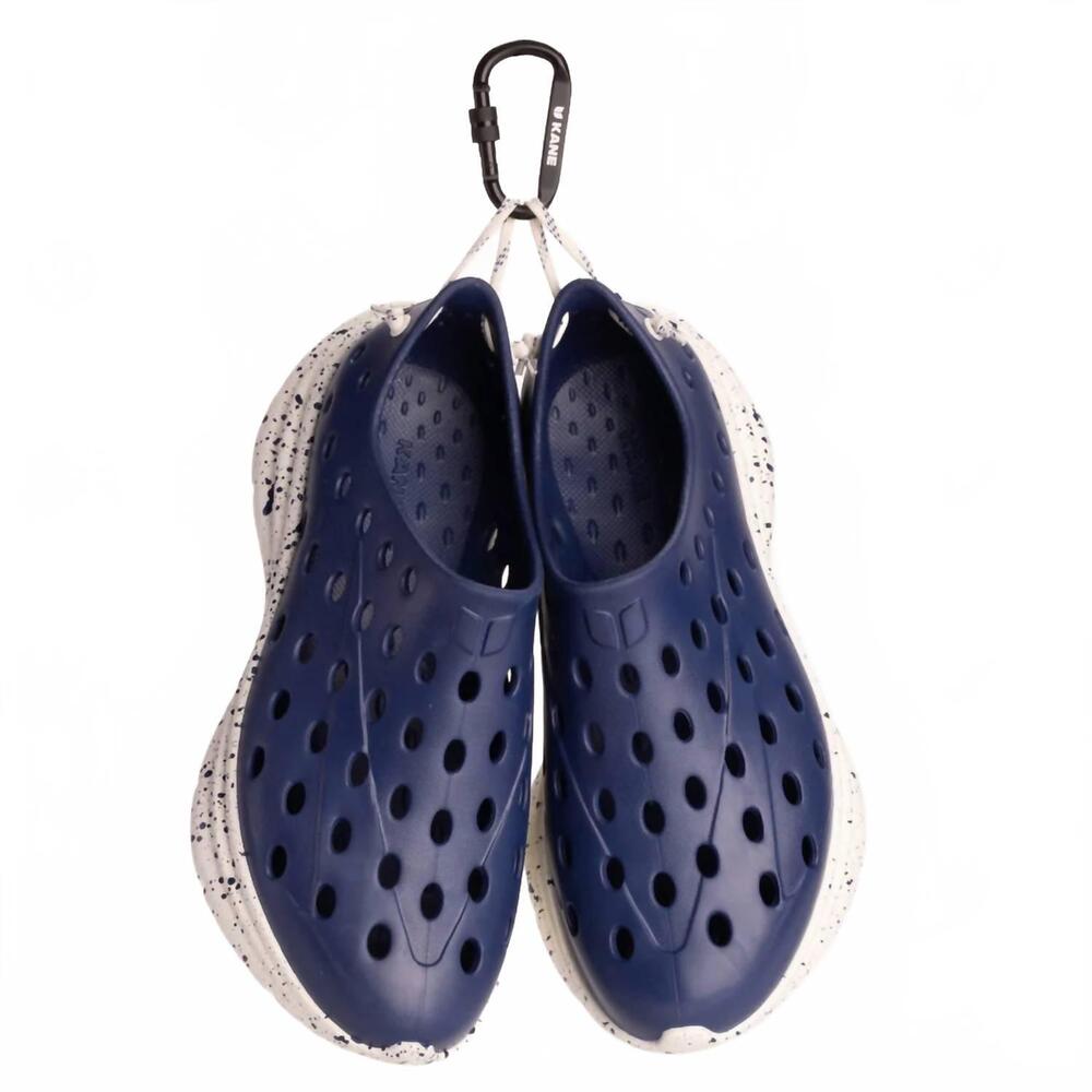 NEW KANE FOOTWEAR unisex revive active recover shoes in indigo/cream speckle - Picture 6 of 7